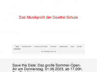 goethe-schule-blaeserklasse.de Webseite Vorschau