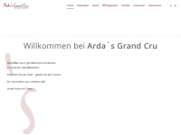 ardas-grand-cru.de Webseite Vorschau
