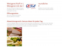 metzgerei-ruff.de Webseite Vorschau