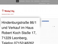 weinhof-illig.com Webseite Vorschau