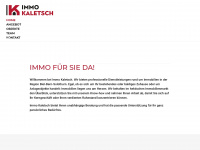 immokaletsch.ch Webseite Vorschau