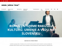 rakuskekulturneforum.sk Webseite Vorschau