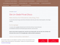 privatdisco.com Webseite Vorschau