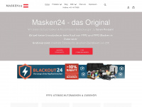masken24.at Webseite Vorschau