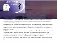 ak-ethik.de Webseite Vorschau