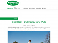 sportbeck-trendladen.de Webseite Vorschau