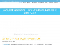 zahnarzt-wolff.com Webseite Vorschau