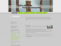 osteopathie-bachofner.de Webseite Vorschau