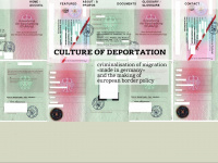 cultureofdeportation.org Webseite Vorschau