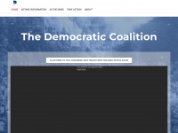 democraticcoalition.org Webseite Vorschau