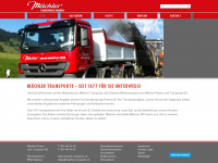 mächler-transporte.ch Webseite Vorschau