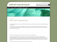 myfood-verpackung.de Webseite Vorschau