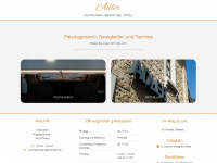 restaurant-adler-mainz.de Webseite Vorschau