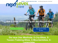 nextlevel-e-bikeverleih.de Webseite Vorschau