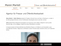 martell-pr.de Webseite Vorschau