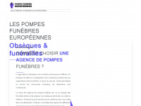 pompesfunebreseuropeennes.fr Webseite Vorschau