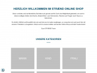 straend-shop.de Webseite Vorschau