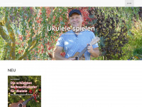 ukulelespielen.net Webseite Vorschau