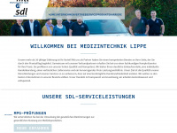 medizintechnik-lippe.de Webseite Vorschau