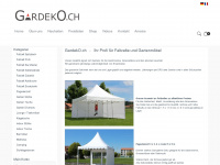 gardekoshop.ch Webseite Vorschau