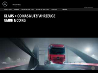 mercedes-benz-trucks-klaus.de Webseite Vorschau