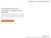 uci-käsesauce.de Webseite Vorschau