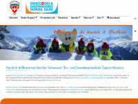 skischulesaas-klosters.ch Webseite Vorschau