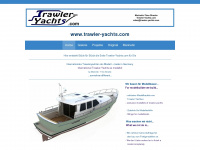 trawler-yachts.com Webseite Vorschau