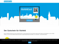 huenfeldcard.de Webseite Vorschau