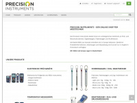 precision-instruments.eu Webseite Vorschau