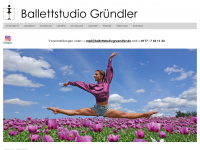ballettstudiogruendler.de Webseite Vorschau
