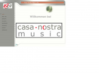 casa-nostra-music.com Webseite Vorschau