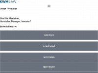kwm-law.de Webseite Vorschau