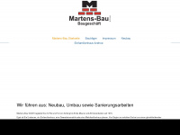 martens-bau.info Webseite Vorschau