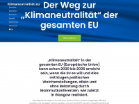 klimaneutralität.eu Webseite Vorschau