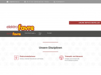 elektro-favre.ch Webseite Vorschau
