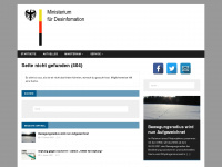 ministerium-fuer-desinformation.de Webseite Vorschau
