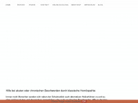 homöopathiezürich.ch Webseite Vorschau