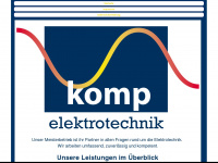 komp-elektrotechnik.de Webseite Vorschau