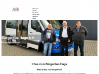 bürgerbus-hage.de Webseite Vorschau