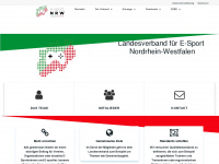 e-sport.nrw Webseite Vorschau