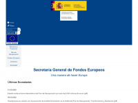 fondoseuropeos.hacienda.gob.es Webseite Vorschau