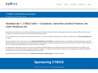 cybics.de Webseite Vorschau