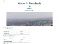 wetter-meschede.de Webseite Vorschau
