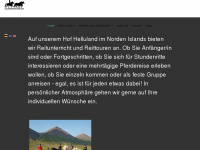 icelandhorsetours.de Webseite Vorschau