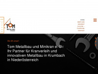 tom-metallbau.at Webseite Vorschau