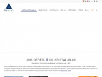 oertelcrystal.com Webseite Vorschau