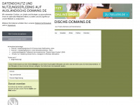ausländische-domains.de Webseite Vorschau