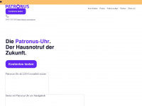 patronus-uhr.de Webseite Vorschau