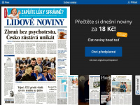 lidovenoviny.cz Webseite Vorschau